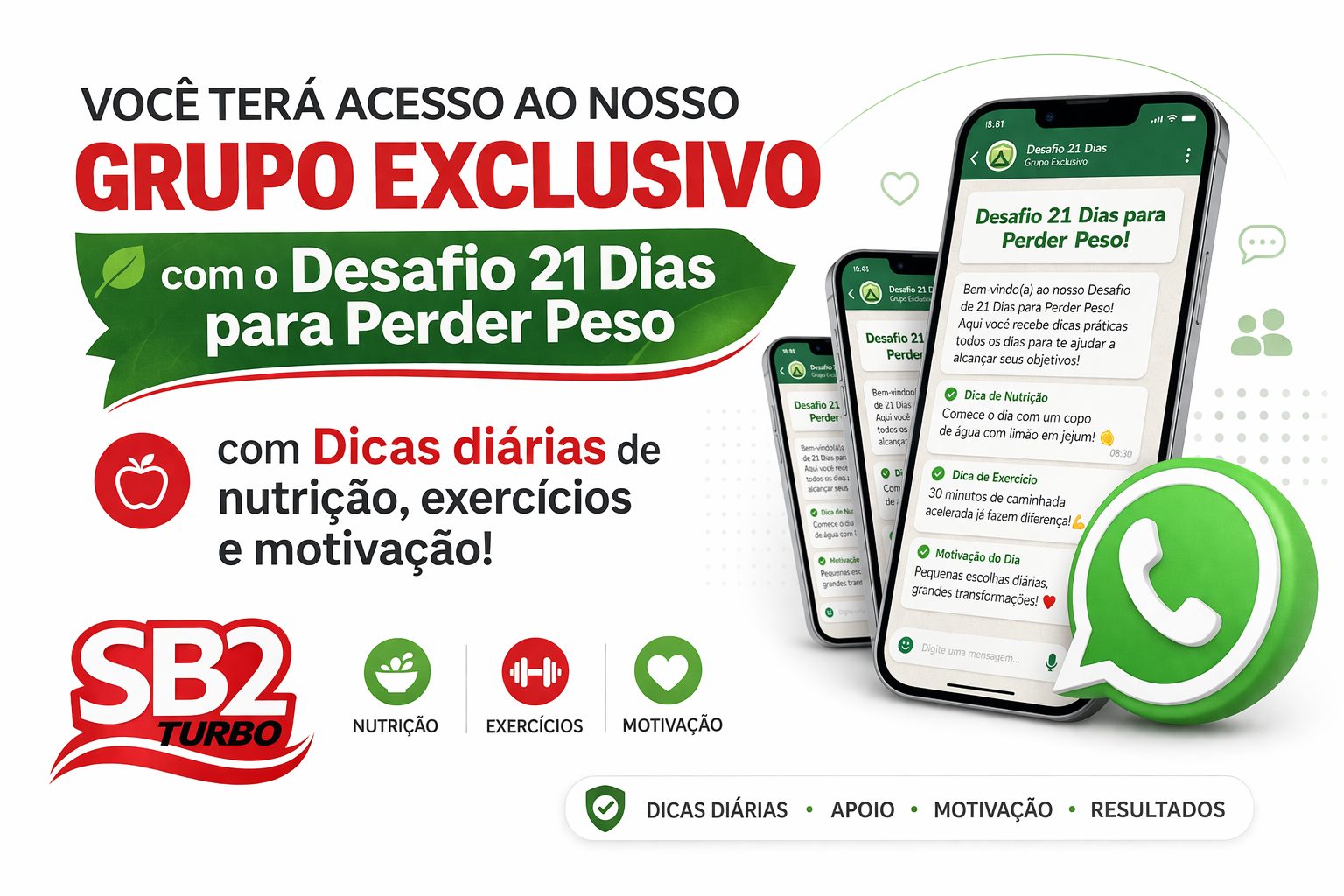 Grupo exclusivo no WhatsApp